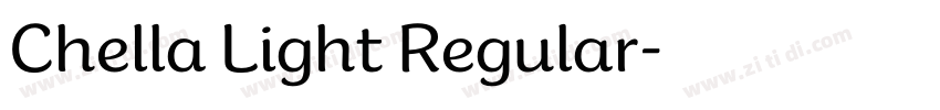 Chella Light Regular字体转换